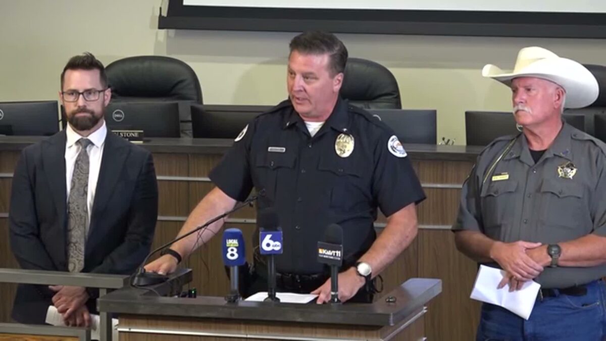 Twin Falls Police Chief Matthew Hicks said officers received multiple 911 calls just before 2:30 p.m. Saturday