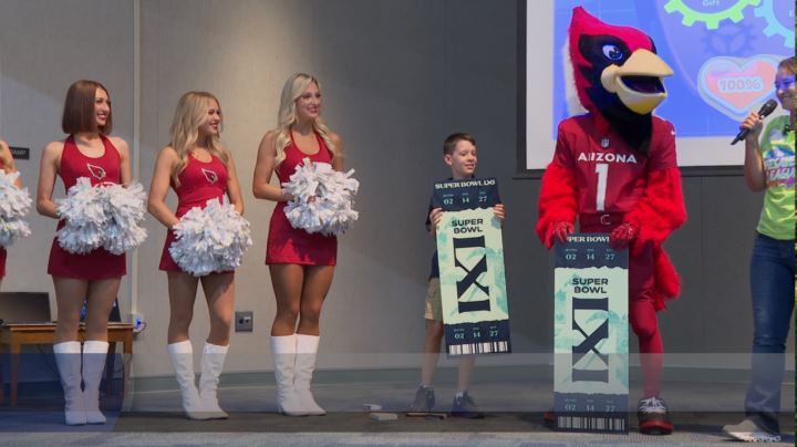 The sixth grader was among thousands of students who completed the American Heart Association's Kids Heart Challenge