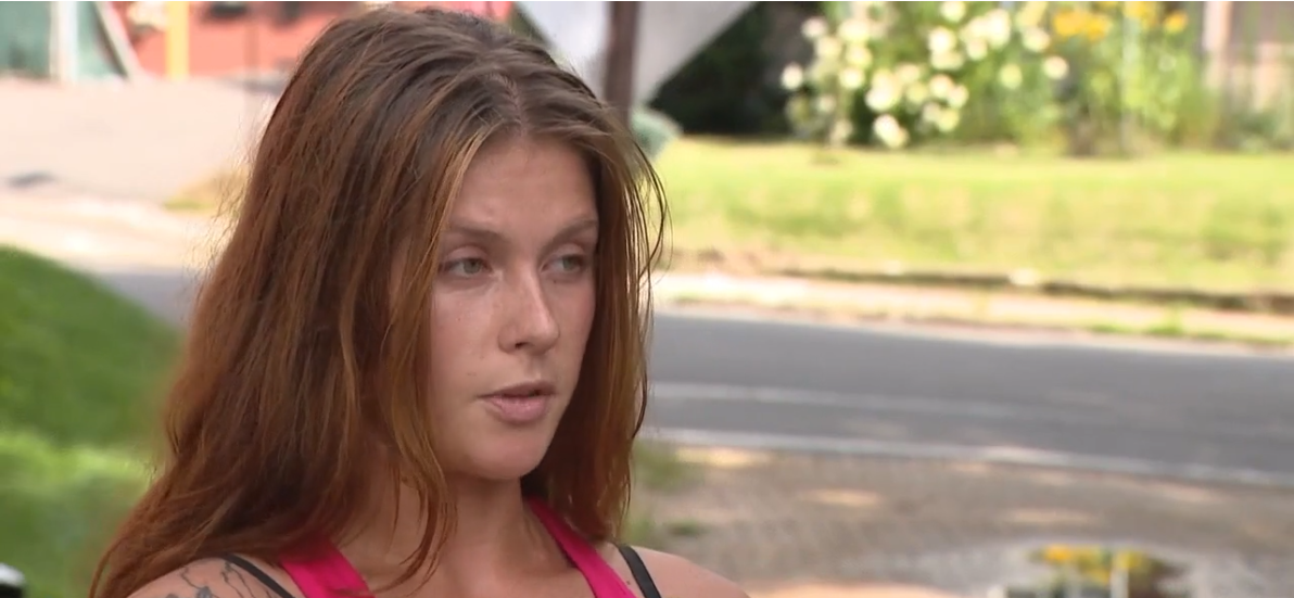 Authorities have arrested a man they say followed a woman home from a bar.
