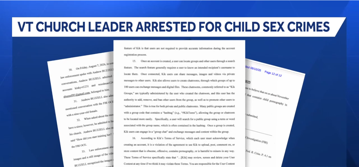 A church elder at Green Mountain Baptist Church has been accused of distributing child pornography