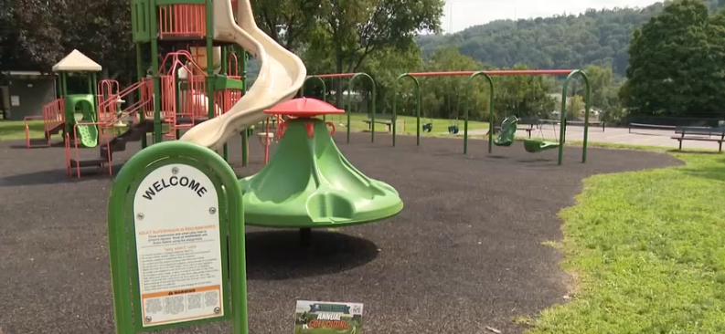 Mother and her children charged with criminal mischief after a swing was broken at Veterans Memorial Park in Springdale.