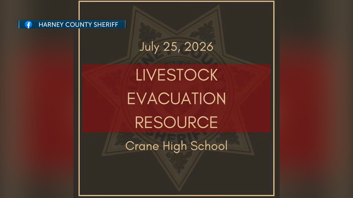 Crane High School opens for livestock evacuations in Harney County