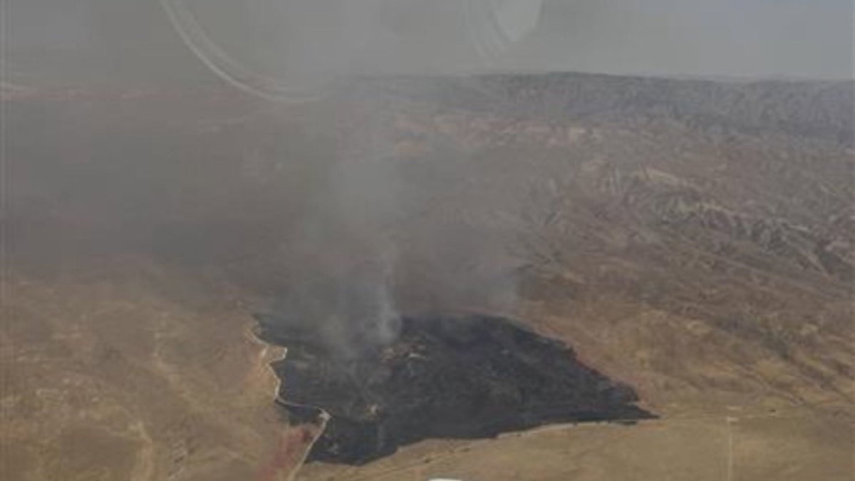 Vegetation fire reaches 268 acres near Highway 166 on Caliente Mountain Trail