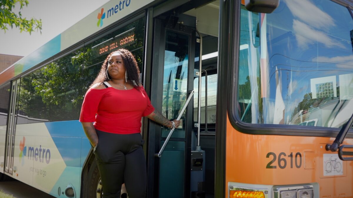 A Metro bus driver is being hailed as a hero after she stopped her bus