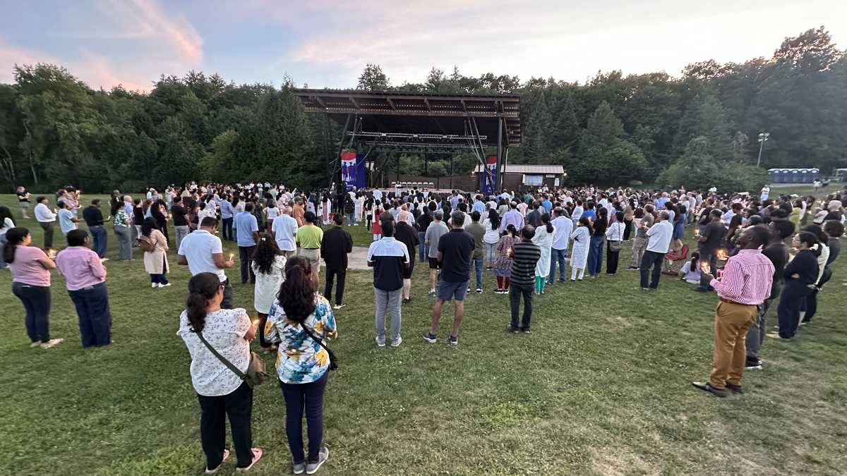 A vigil was held Wednesday evening in honor of the mother and son who were murdered in their Acton
