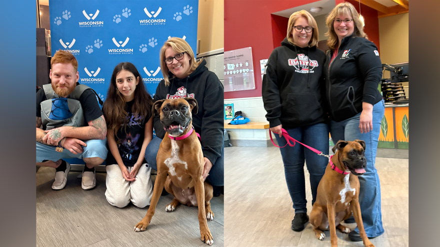 A dog missing for two years was reunited with her Pennsylvania family on Saturday
