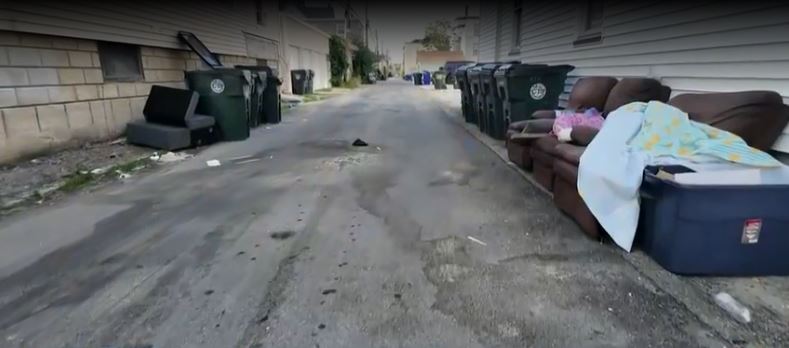 The garbage is gone