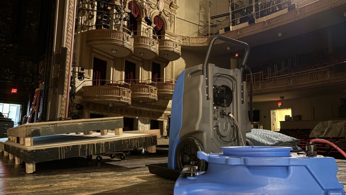 The Virginia Stage Company is now assessing damage and beginning cleanup after Thursday's severe rain caused damage to Wells Theatre.