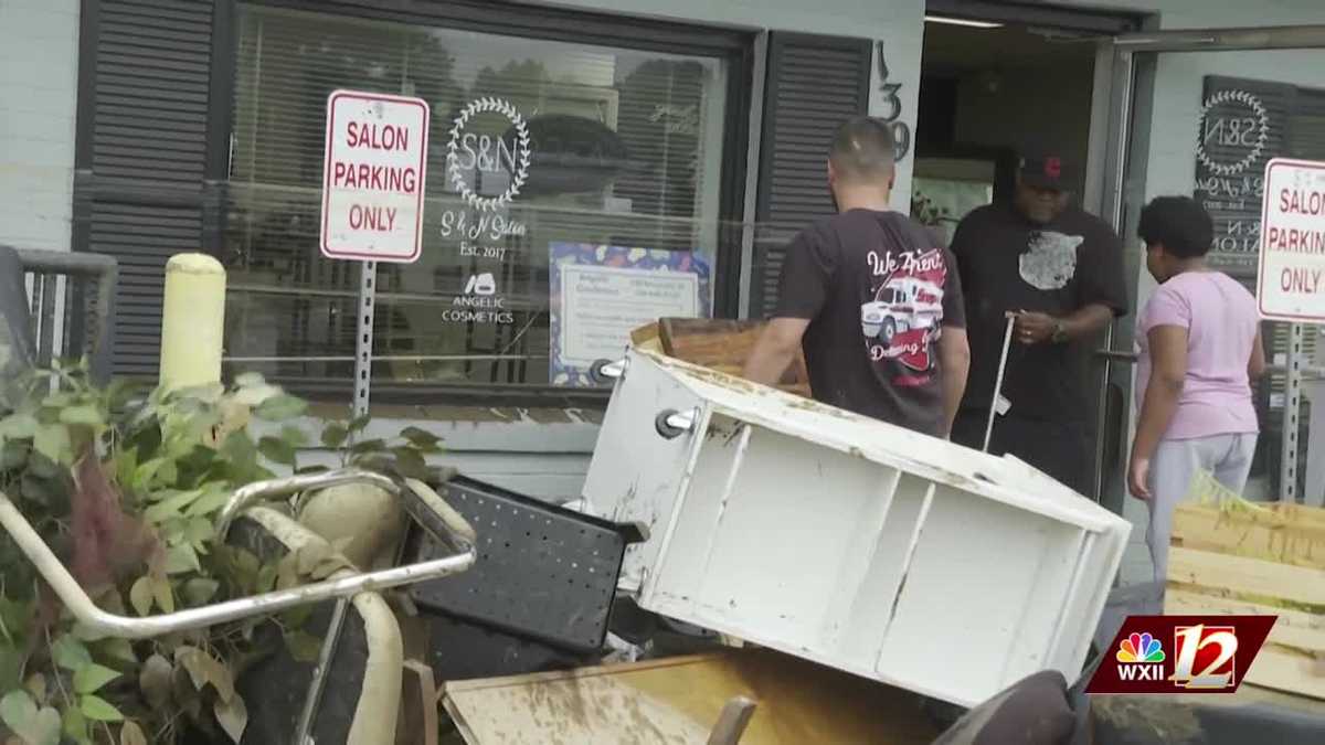Businesses along Riverside Drive in Mount Airy are reeling from extensive damage