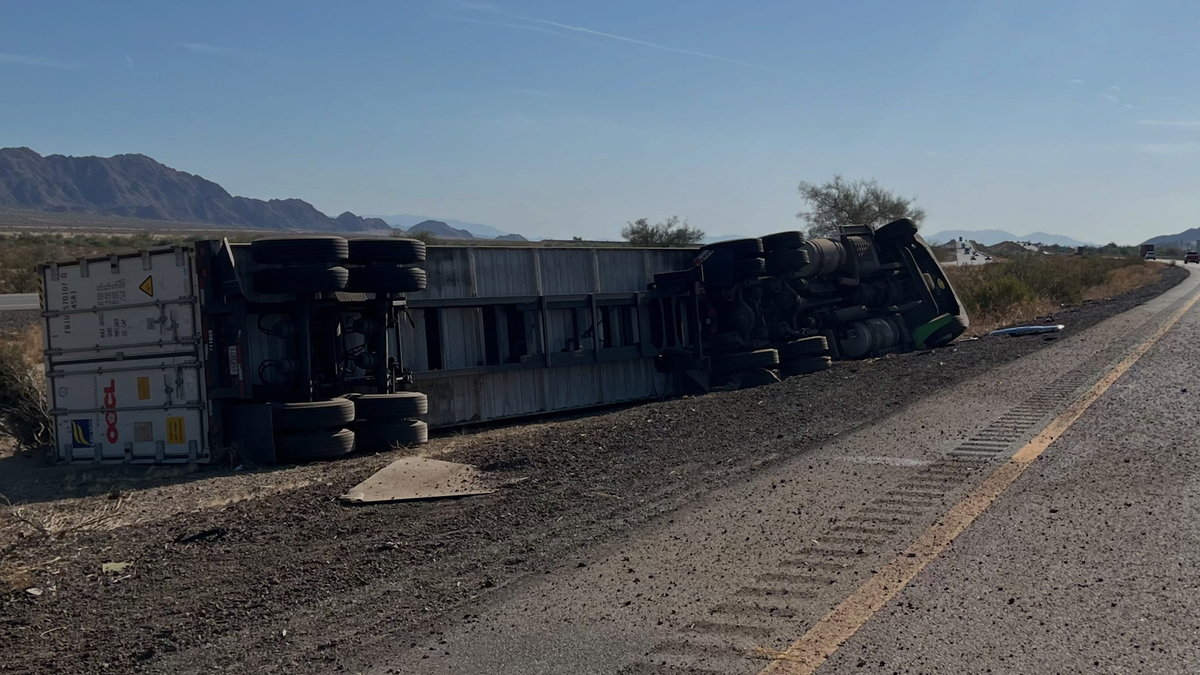 Big rig driver killed following overturn on I-10 near Chiriaco Summit