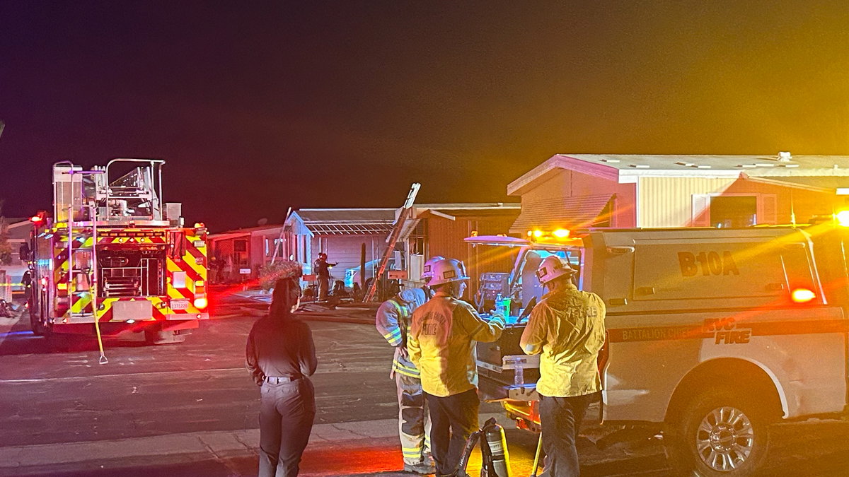 Fire damages three mobile homes in Desert Hot Springs
