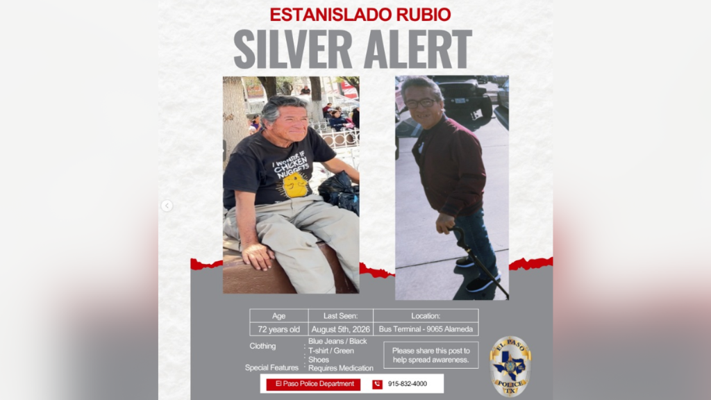 El Paso police search for missing man