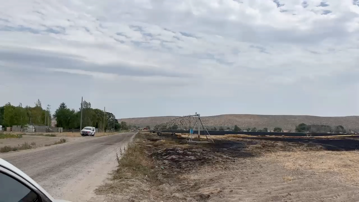 Field fire threatened homes in Fort Hall