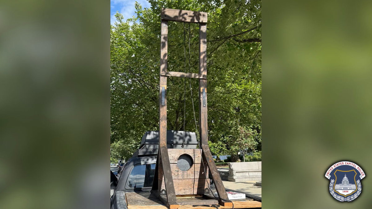 U.S. Capitol police arrest man for having guillotine in pickup truck