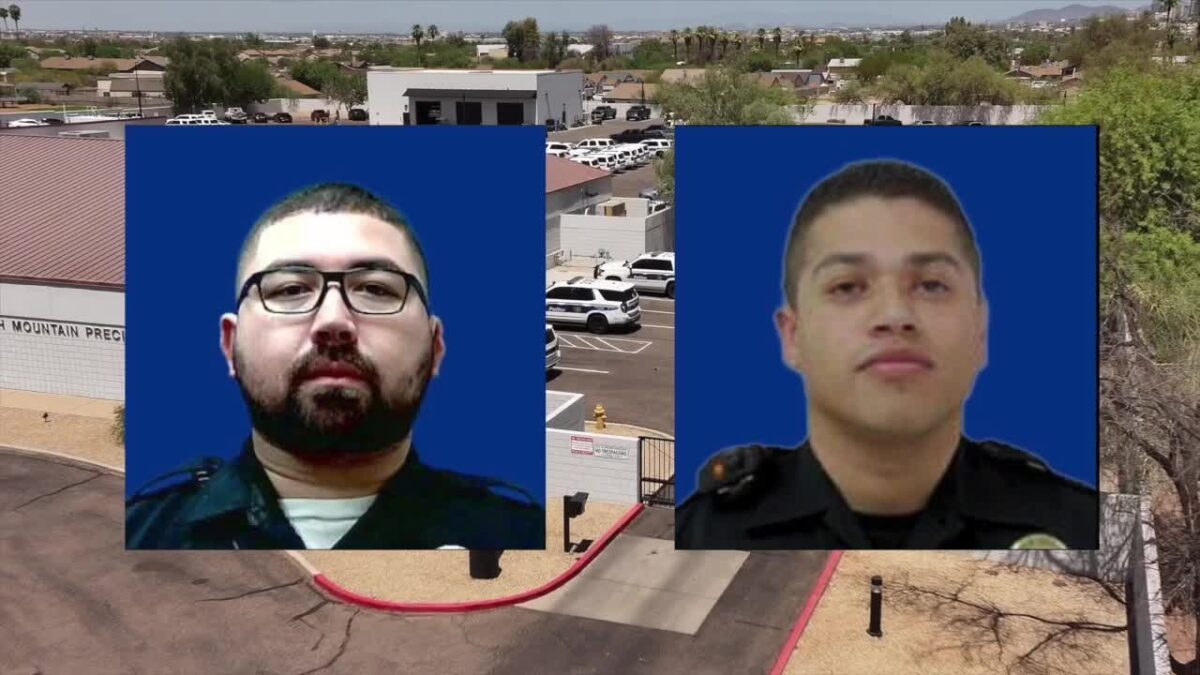 The two Phoenix officers under criminal investigation for a violent and unreported traffic stop have been arrested