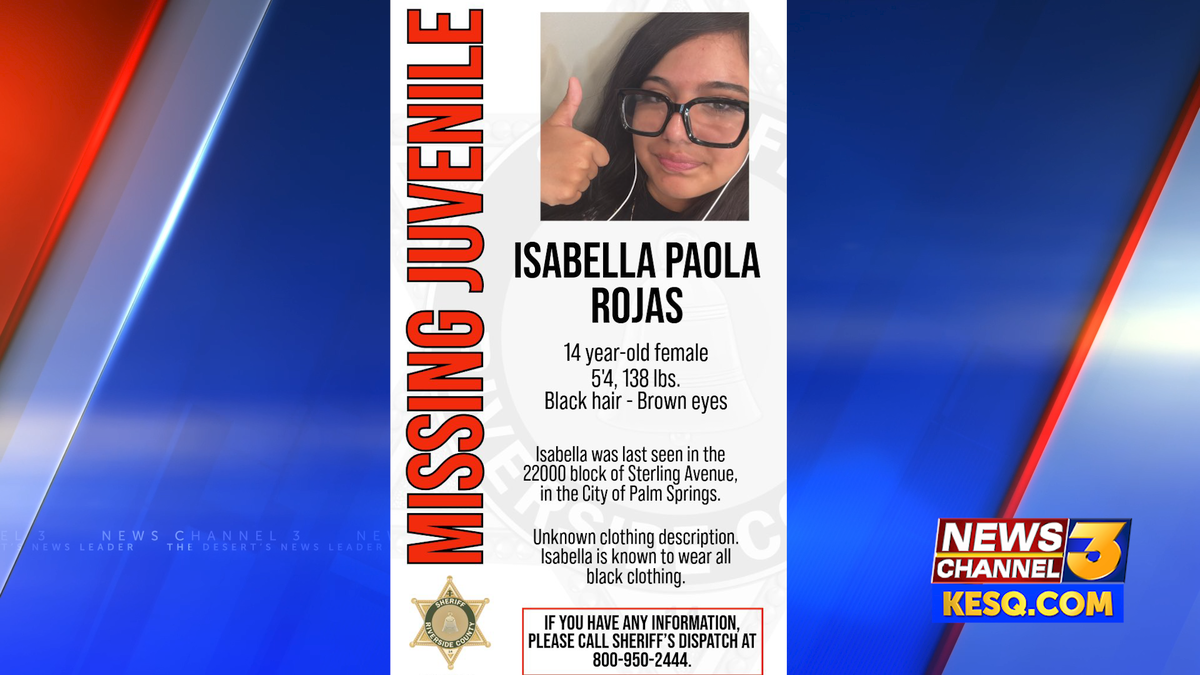 Missing teen from Palm Springs found
