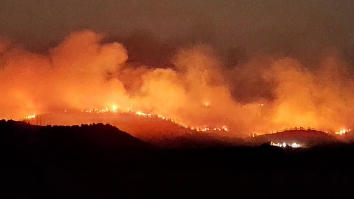 Big Rock Fire crosses containment lines overnight