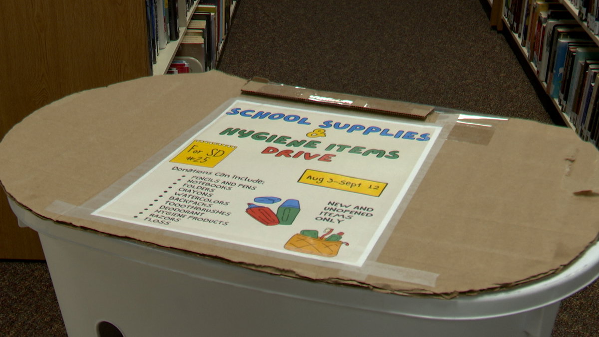 Marshall Public Library holds donation drive for school supplies and hygiene products