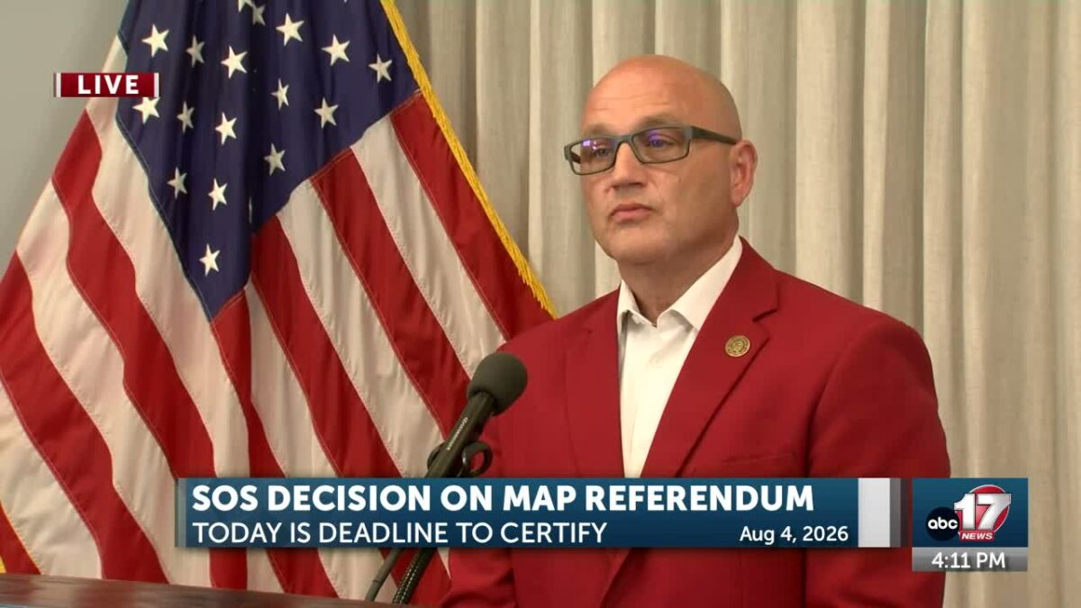 Secretary of state declares referendum on congressional map ‘insufficient’
