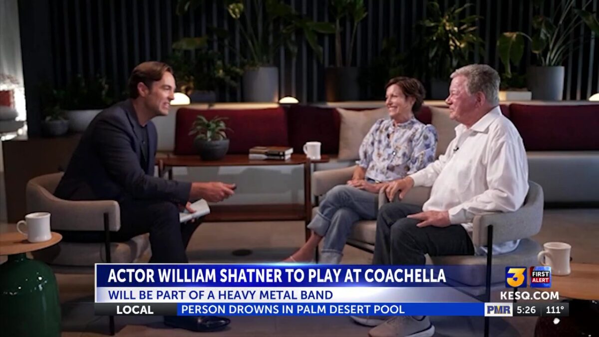 William Shatner says his metal band is set to play at Coachella festival in 2027