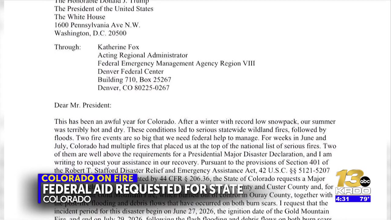 Gov. Jared Polis requests Major Disaster Declaration from White House to aid in ‘Apsen Acres’ fire recovery