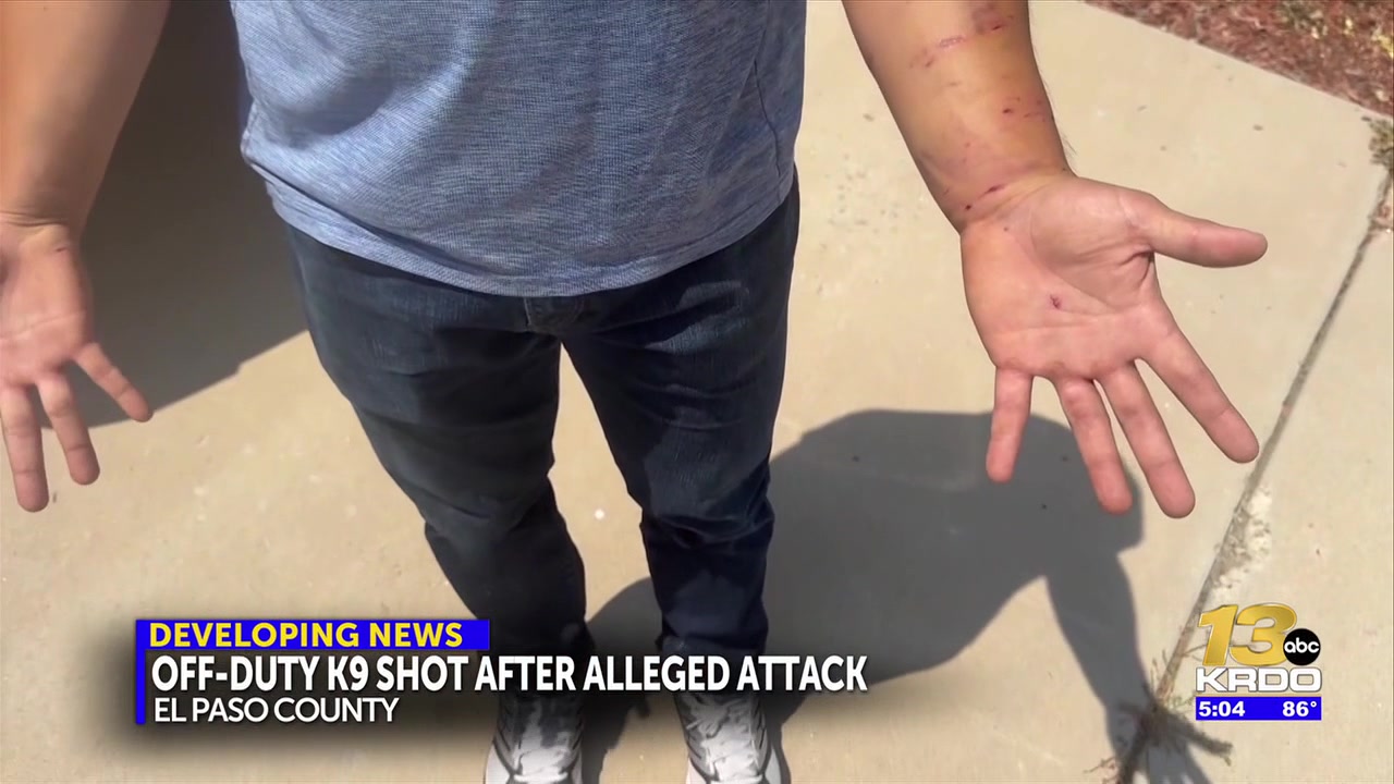 Off-duty El Paso County Sheriff’s Office K9 shot after it reportedly attacked another dog and person