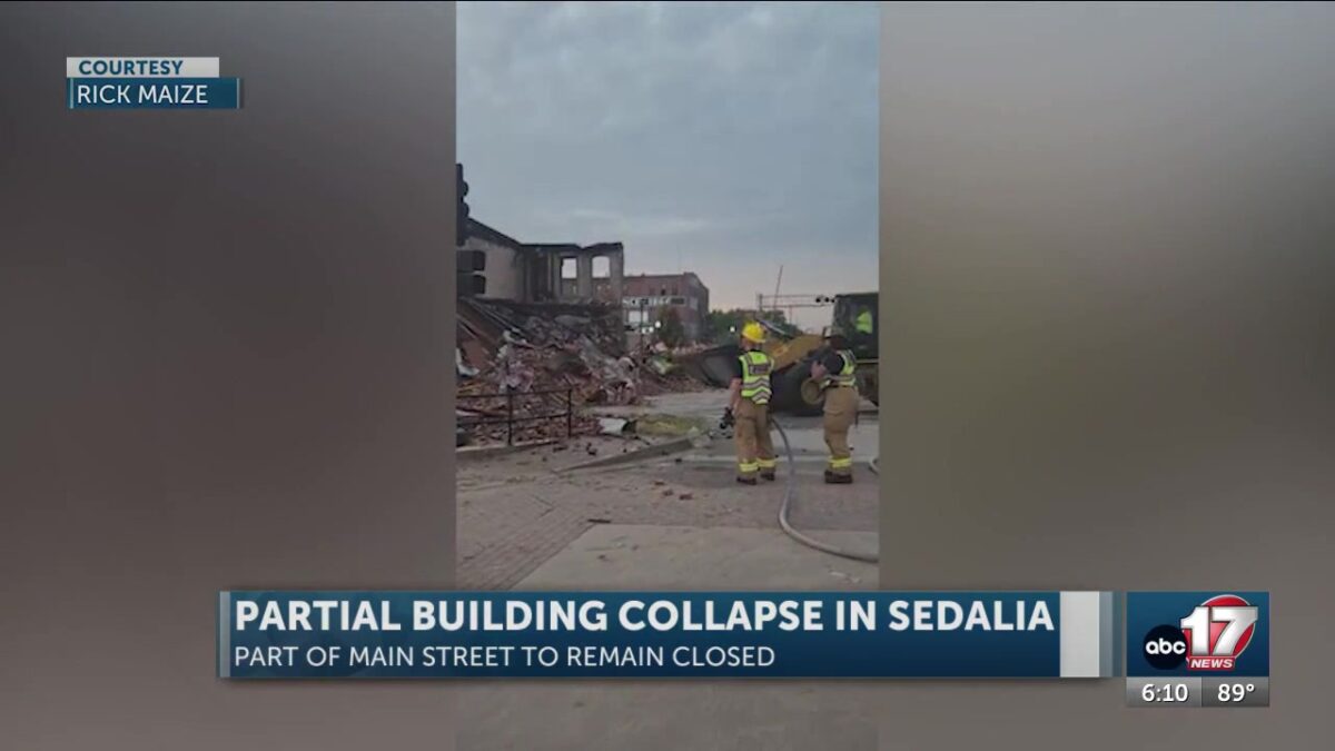 Main Street building in Sedalia collapses