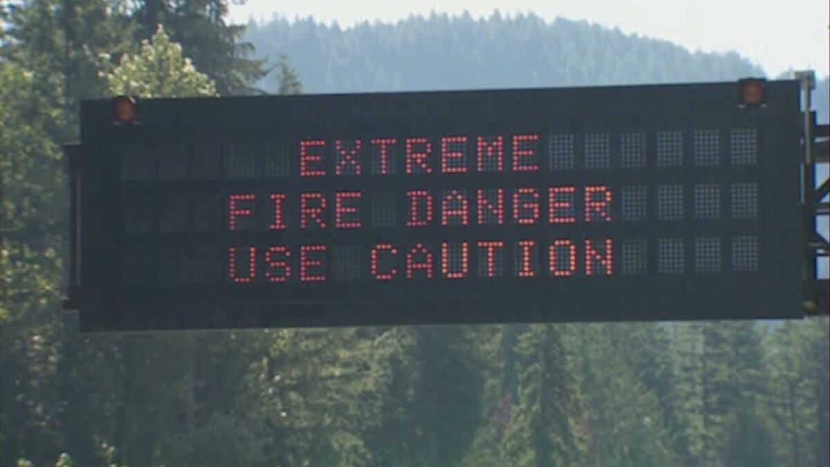 Oregon fire officials warn drivers of rising wildfire dangers