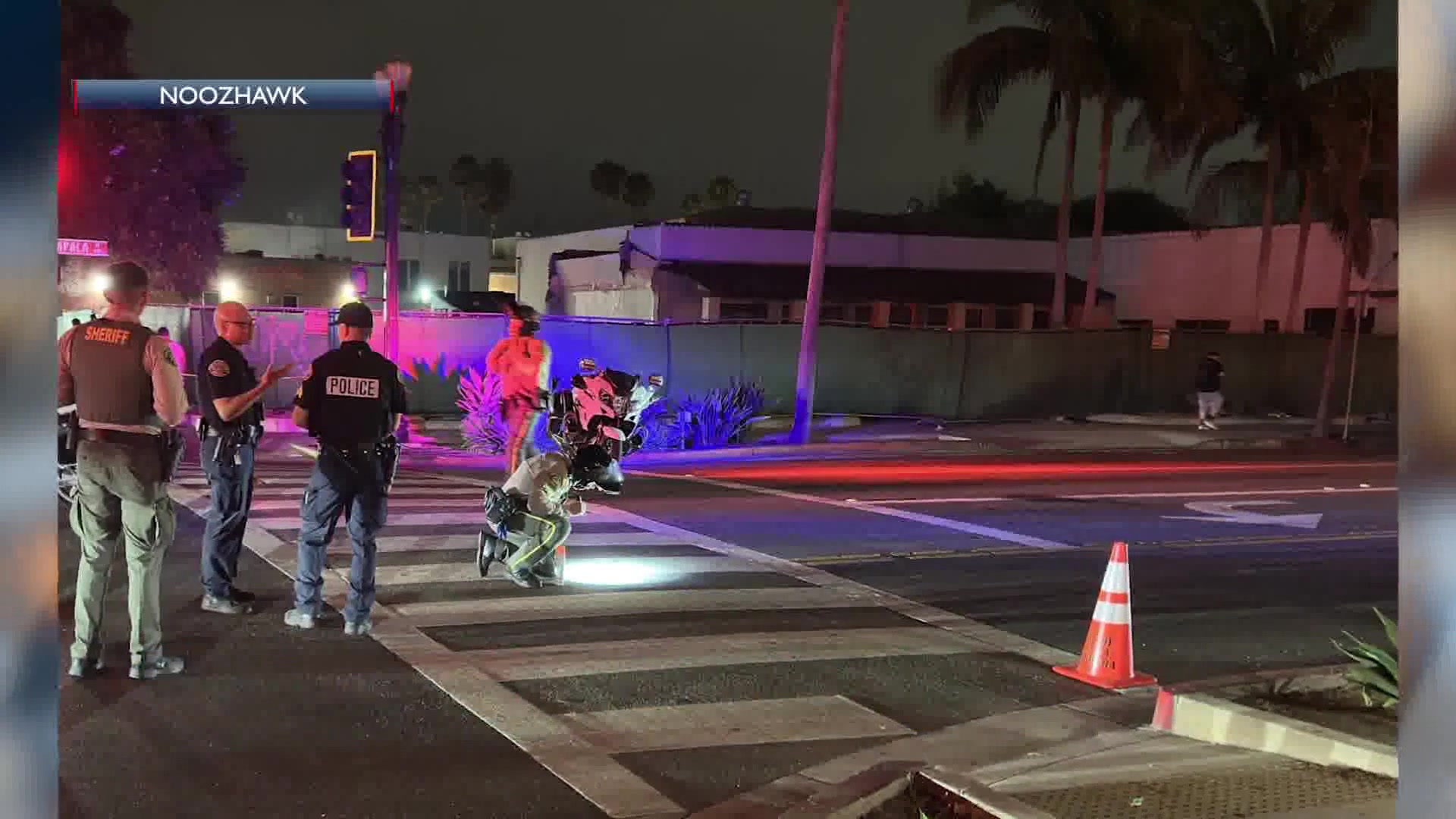 Pedestrian injured after car crash early Saturday