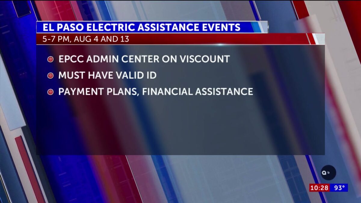 El Paso Electric plans pop-up events to help with rising bill costs
