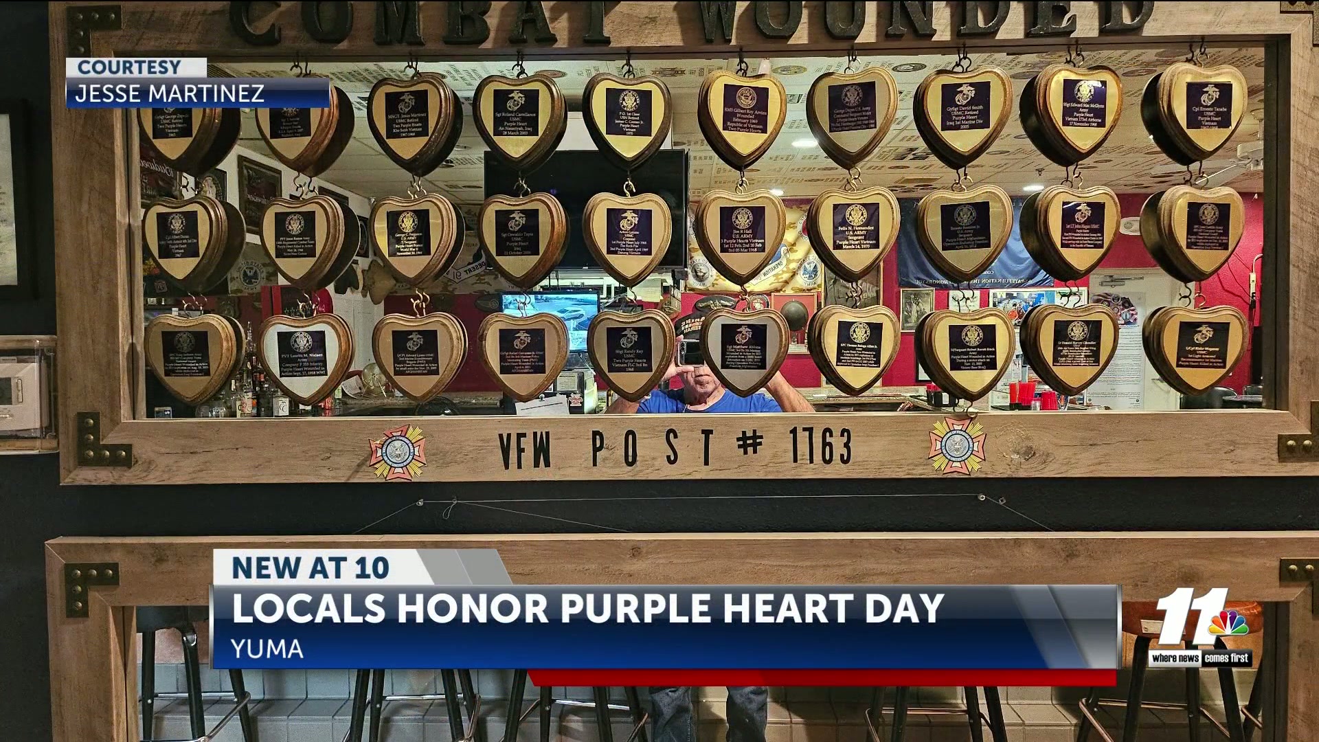 Locals honor Purple Heart Day