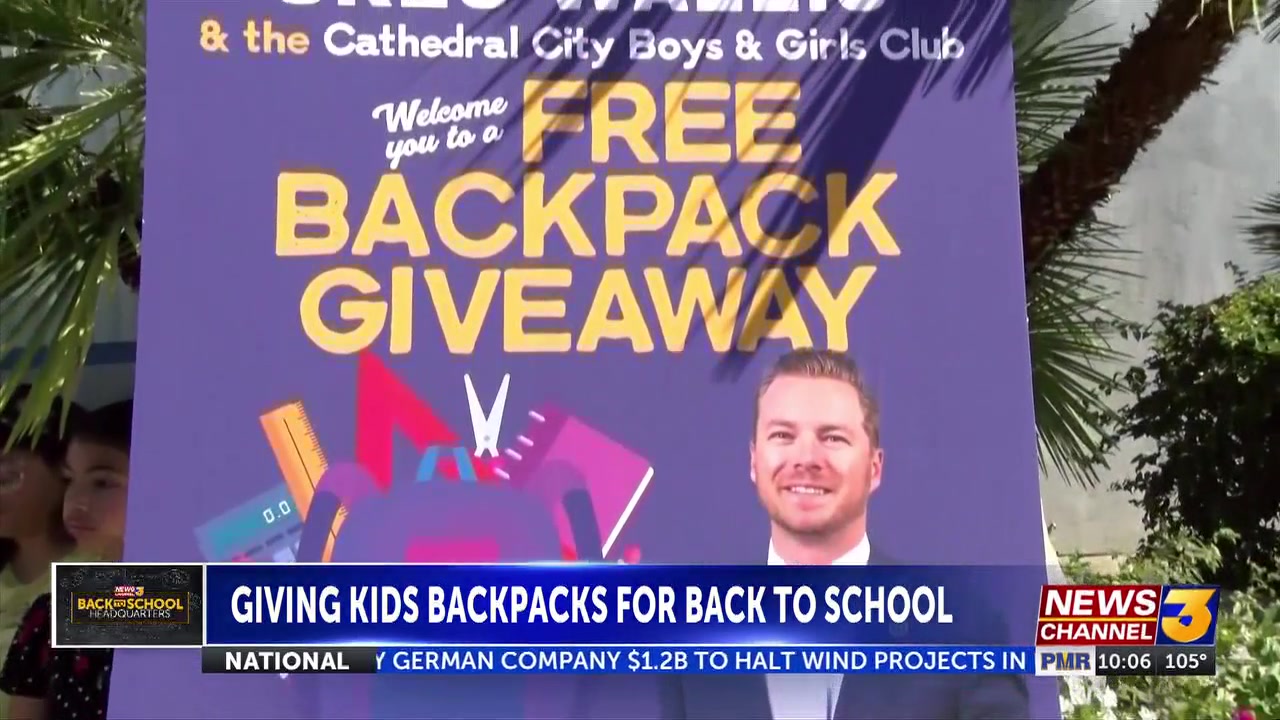 Cathedral City backpack giveaway prepares students for upcoming school year