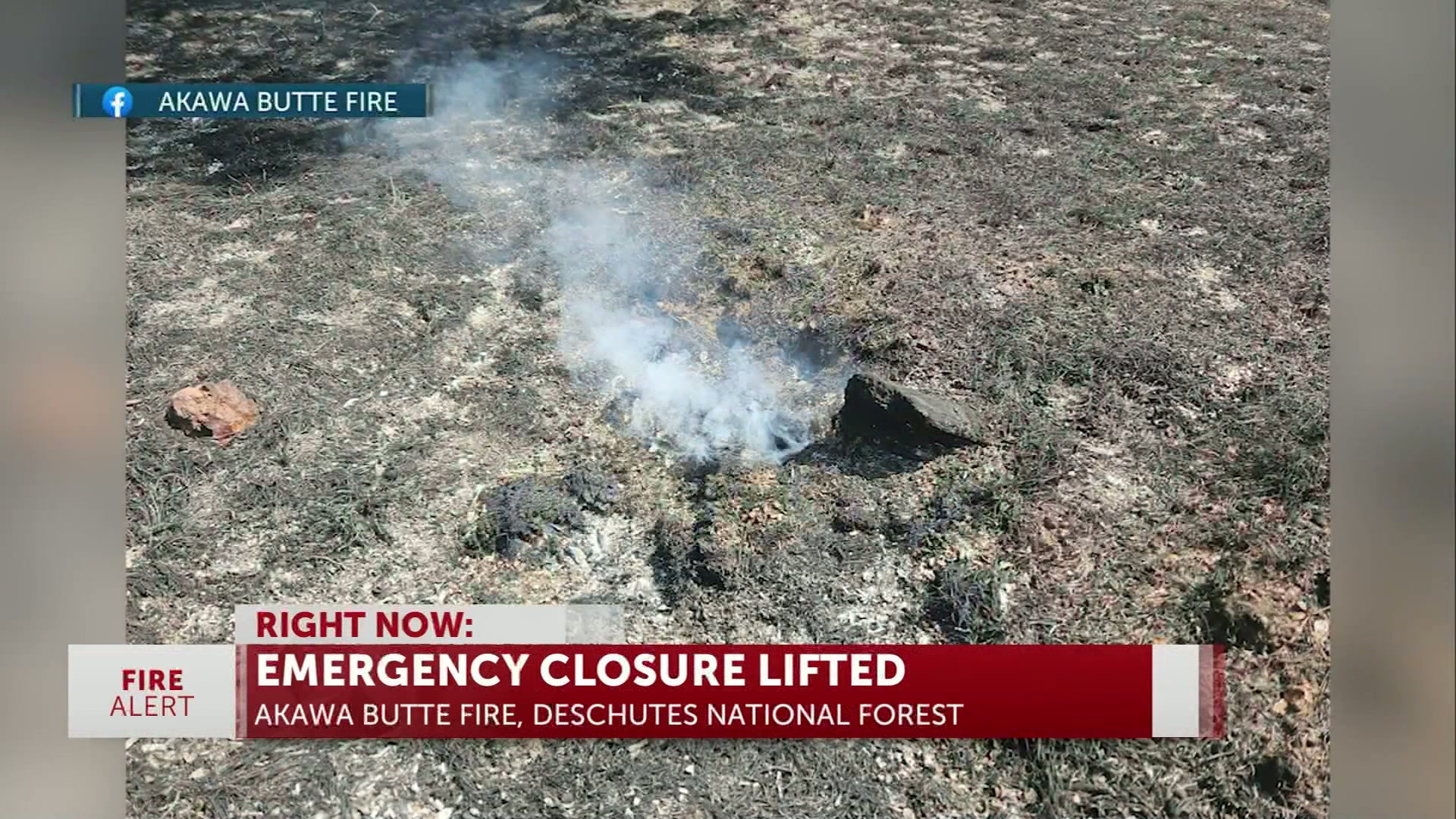 Deschutes National Forest reopens Akawa Butte Fire area to public