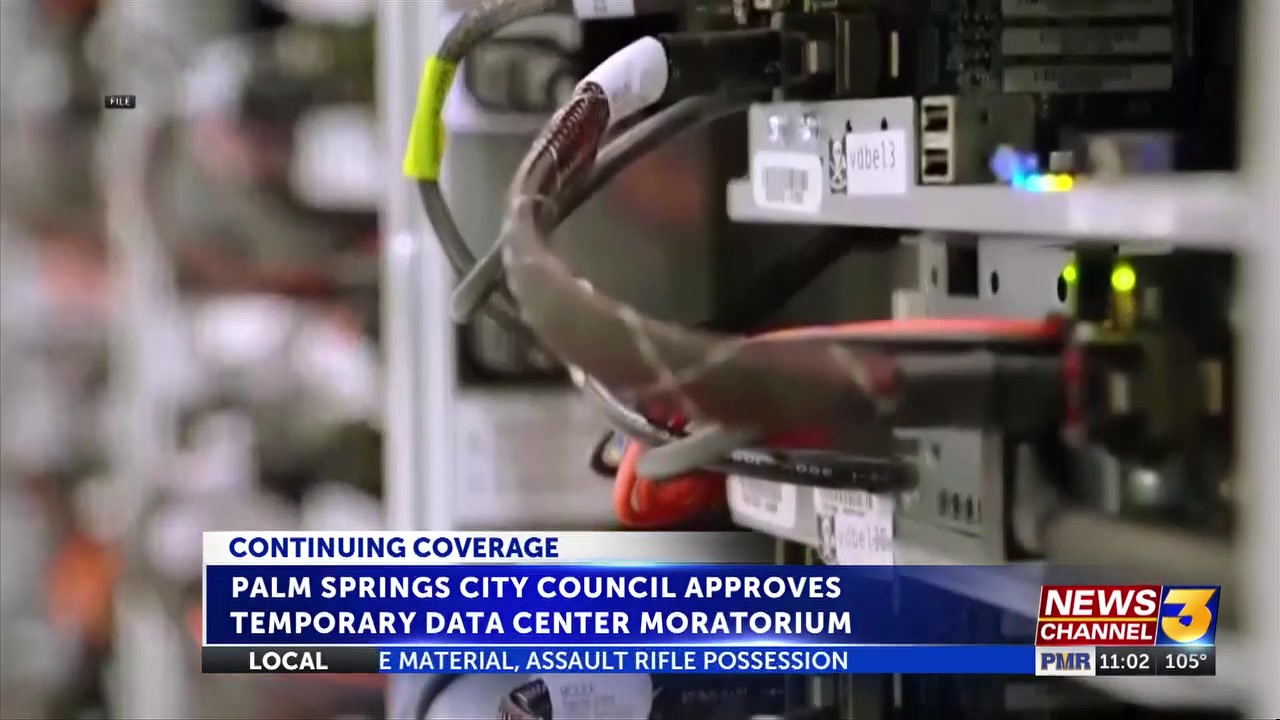 Palm Springs City Council approves temporary data center moratorium