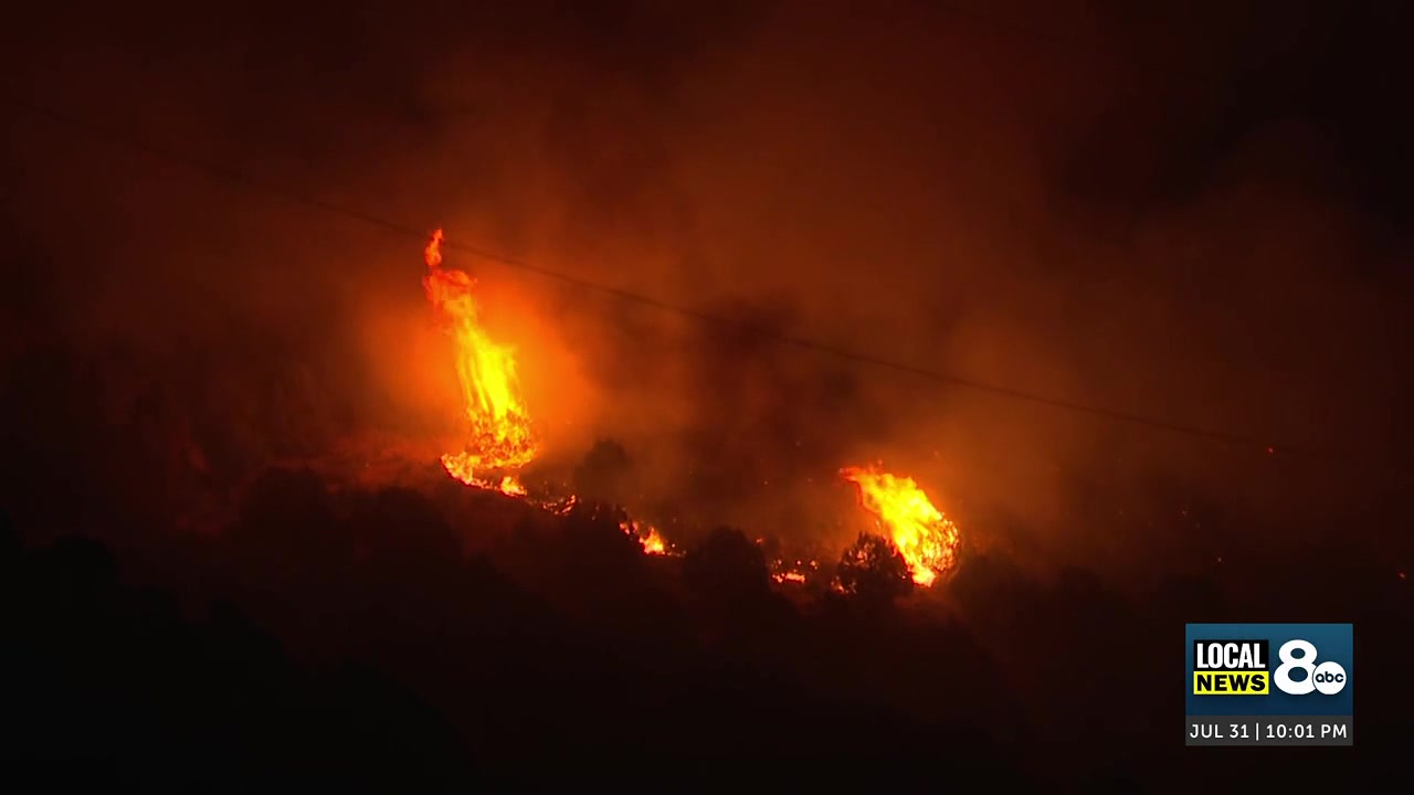 200-acre Big Rock Fire rapidly spreading near Heise; Evacuations underway