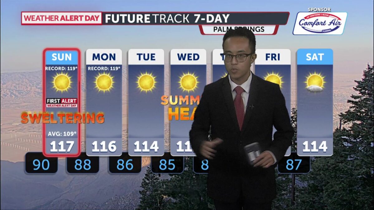 First Alert Weather Alert in place through the weekend as heat wave peaks