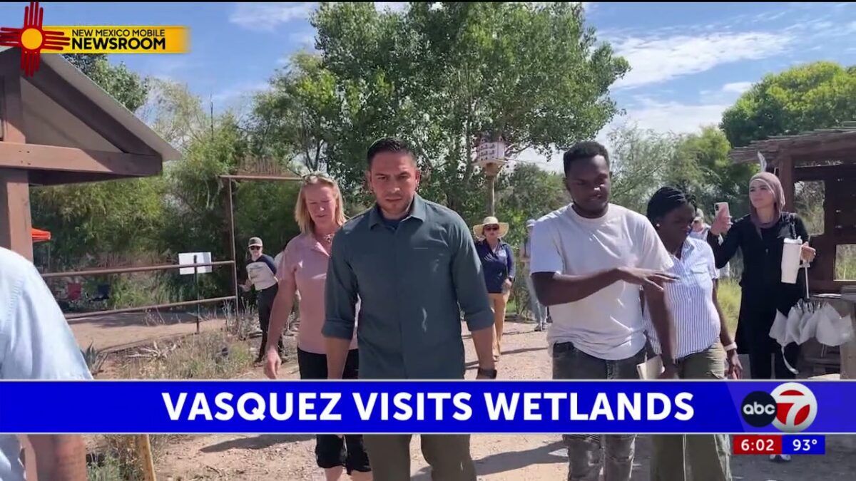 Rep. Gabe Vasquez visits La Mancha Wetlands in addressing New Mexico water issues