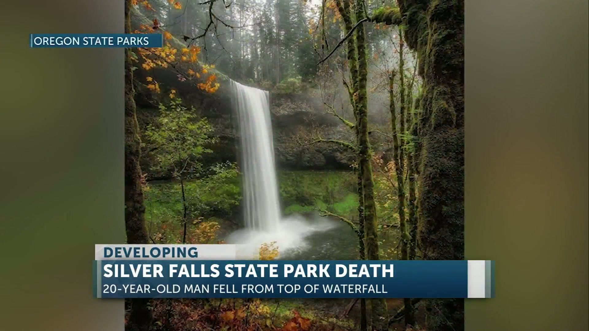 Kentucky Man Dies at Oregon Park After Falling from Top of Waterfall