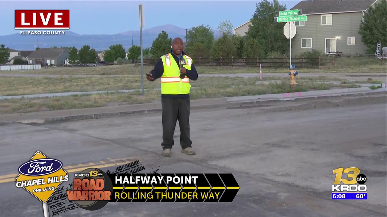 Neighborhood road in El Paso County finally getting repaved years later than expected