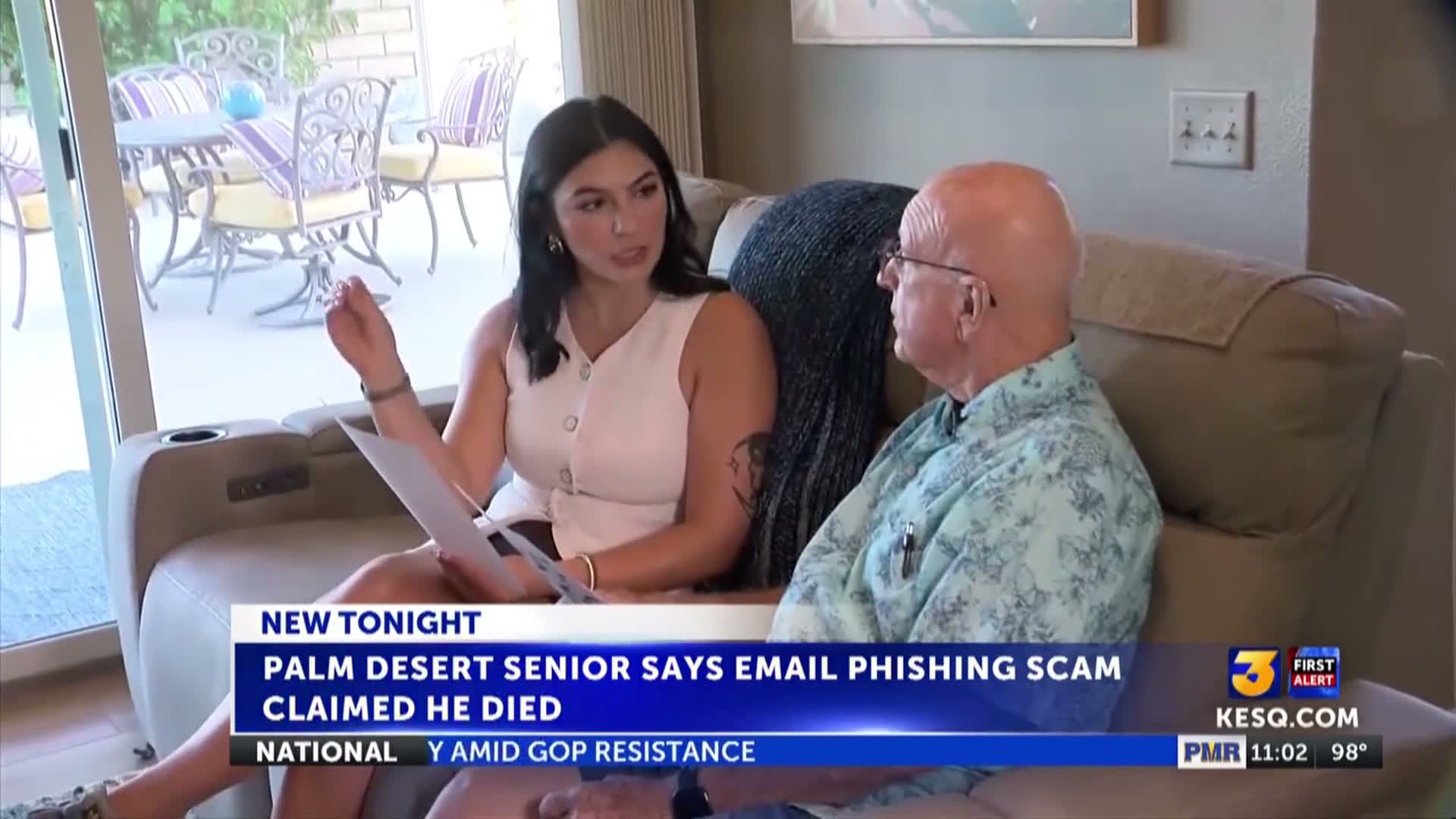 Palm Desert senior says email phishing scam faked his death