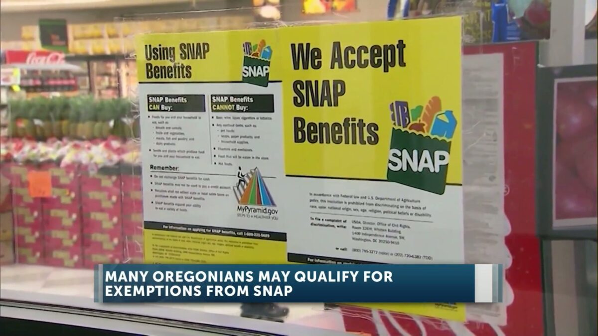 Oregon reports 93% of SNAP recipients qualify for work rule exemptions