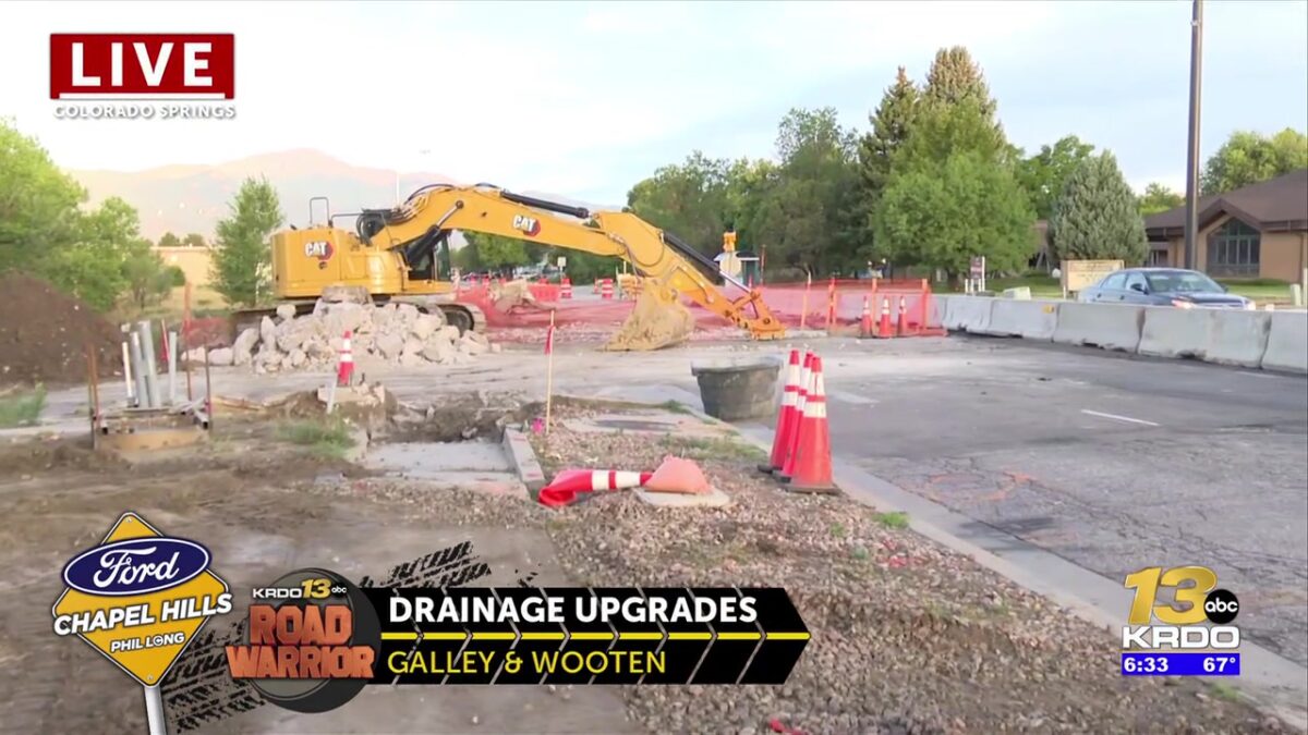 Second phase of major drainage project underway at Galley & Wooten intersection in east Colorado Springs