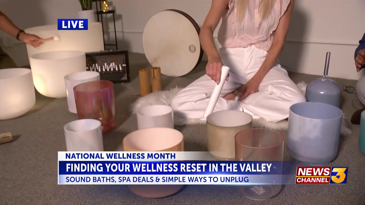 Sound bath offers local reset during national wellness month