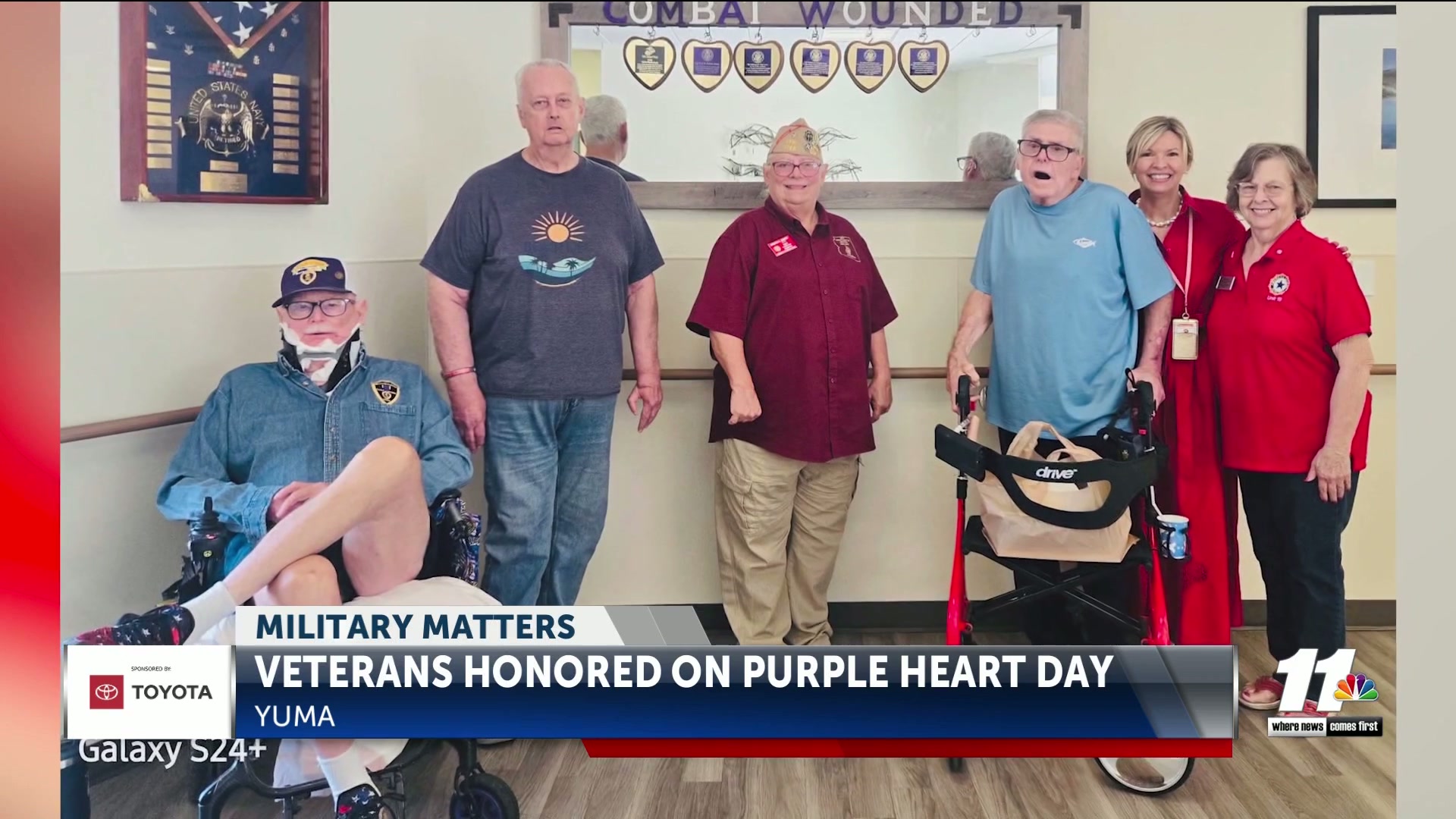 Yuma Veterans honored on National Purple Heart Day