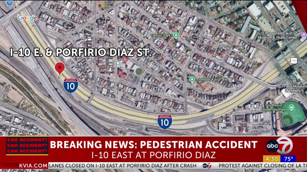All lanes open on I-10 East at Porfirio Diaz after crash