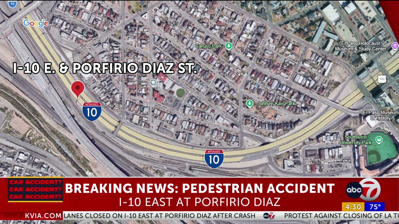 Man dies after crash on I-10 East at Porfirio Diaz