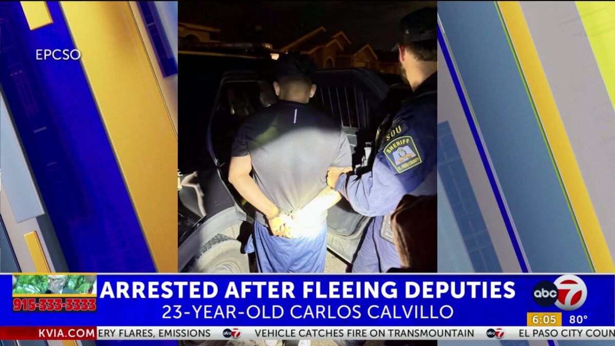 El Paso man arrested after pursuit