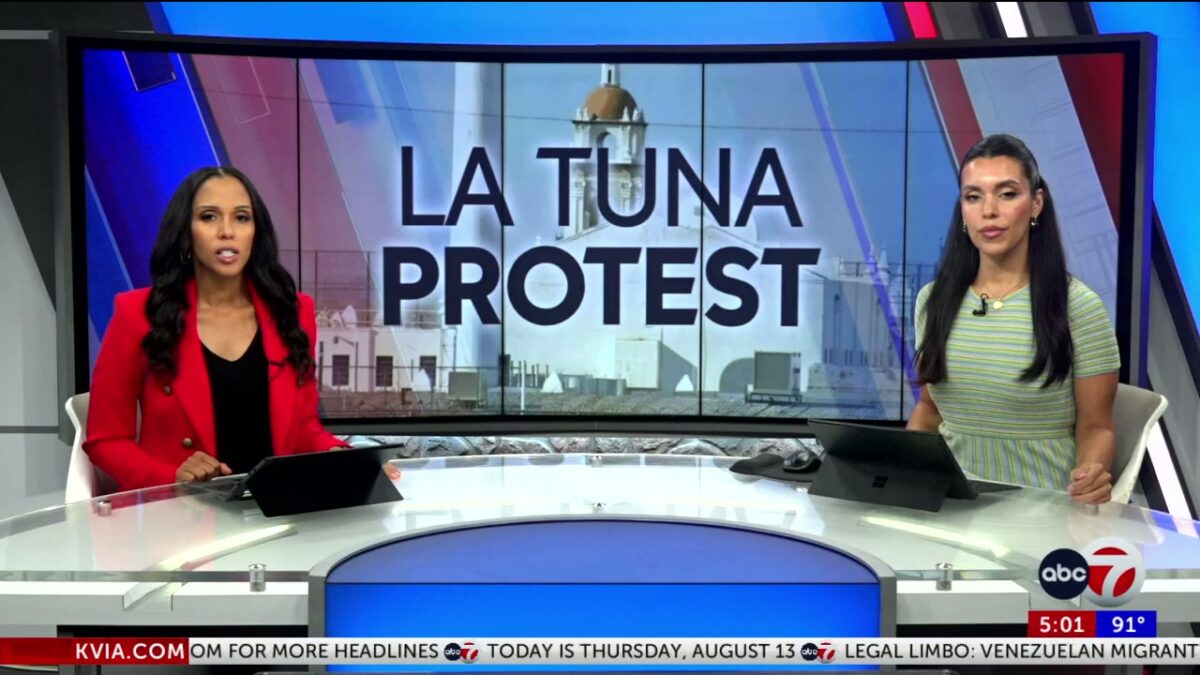 Protest against closing of La Tuna prison