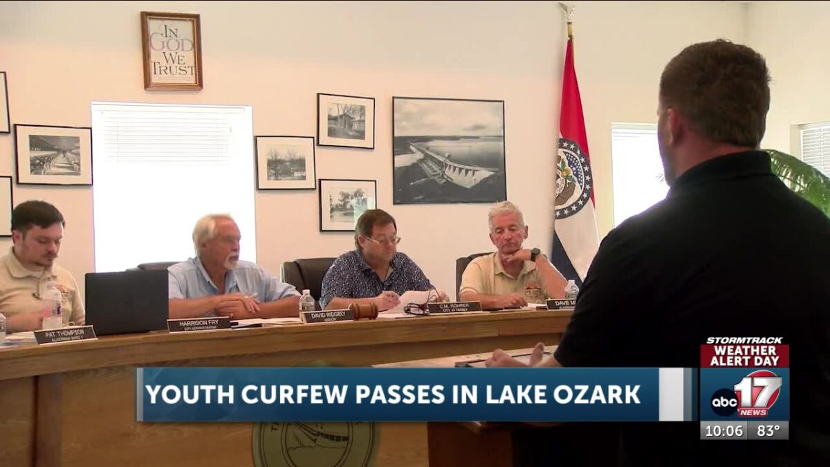 Lake Ozark Board of Aldermen approves youth curfew