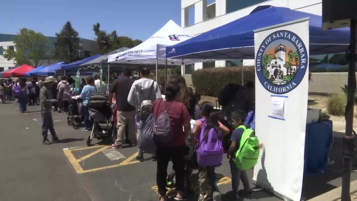 Santa Barbara County holds first of three back-to-school health fairs this week in Santa Maria